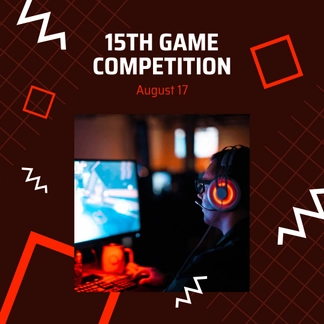 Free Game Competition Instagram Post Template to Edit Online
