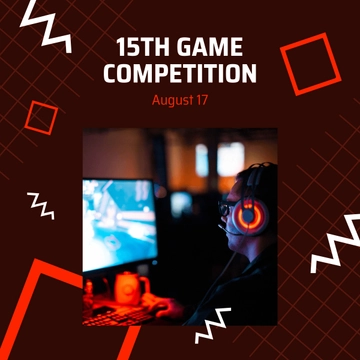 Free Game Competition Linkedin Post Template to Edit Online