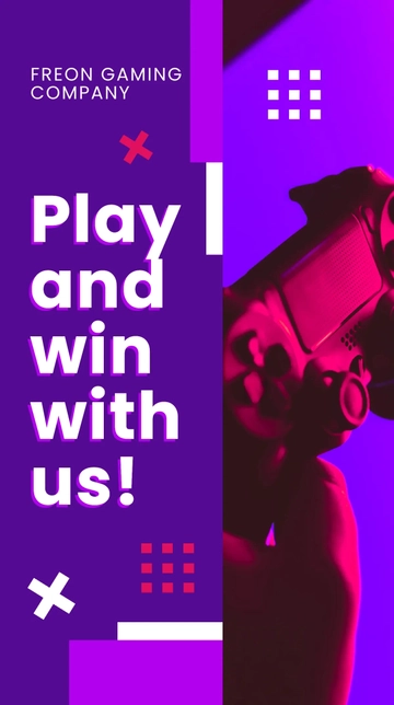 Free Gaming Company Ad Instagram Story Template to Edit Online