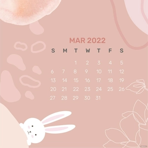 March Calendar Symbol Vector
