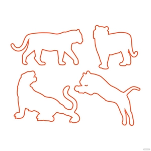 Transparent Tiger Vector