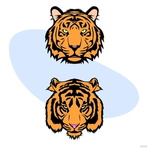Tiger Head Vector