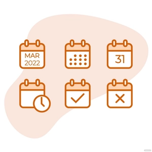 March 2022 Calendar Icon Vector