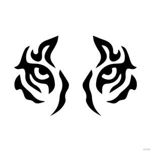 Tiger Eyes Vector