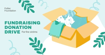 Free Fundraising Donation Drive Facebook Post Template to Edit Online