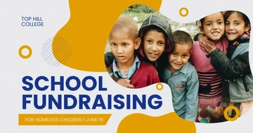 Free School Fundraising Facebook Post Template to Edit Online
