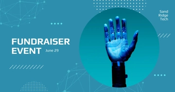 Free Startup Fundraiser Event Facebook Post Template to Edit Online