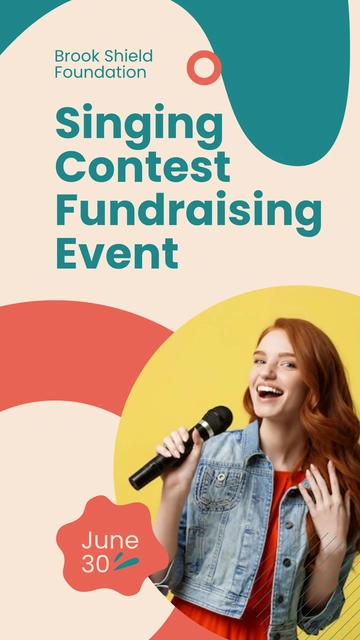 Free Contest Fundraising Instagram Story Template to Edit Online