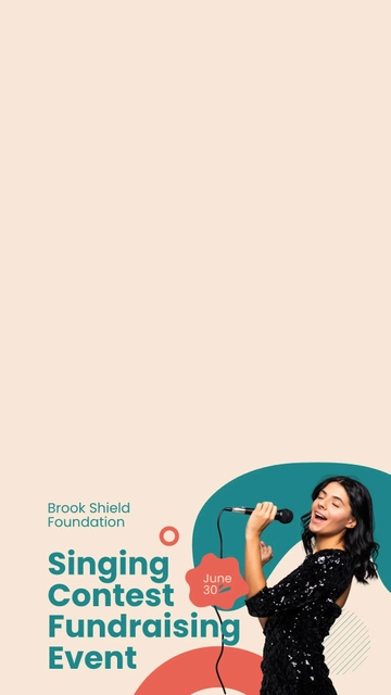 Free Contest Fundraising Snapchat Geofilter Template to Edit Online