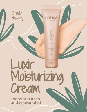 Beauty Product Promotion Flyer Template