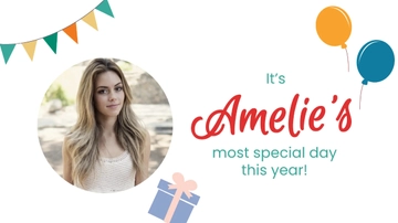 Free Happy Birthday Video Template to Edit Online