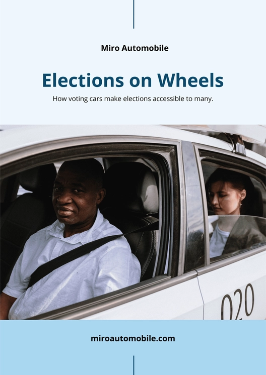 Elections Voting Car Magnet Template