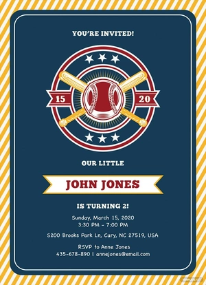Baseball Invitation Template