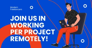 Free Modern Freelancing Facebook Post Template to Edit Online