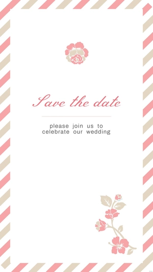 Wedding Invitation Mobile Background