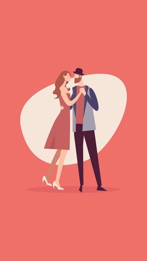 Wedding Couple Mobile Background