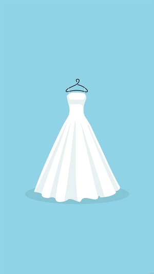Wedding Dress Mobile Background