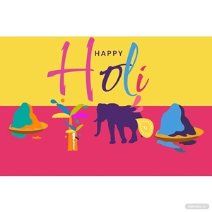 Modern Holi Vector