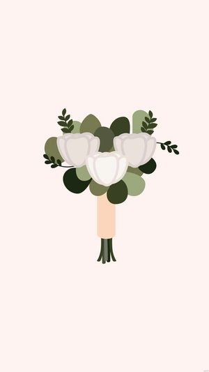 Wedding Flower Mobile Background