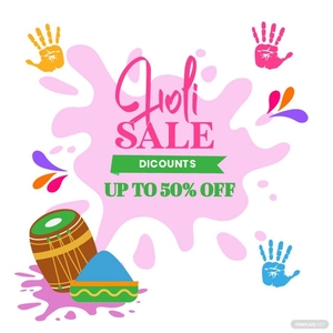 Holi Sale Vector