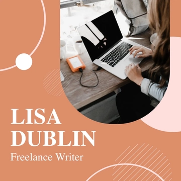 Free Freelance Writer Instagram Post Template to Edit Online