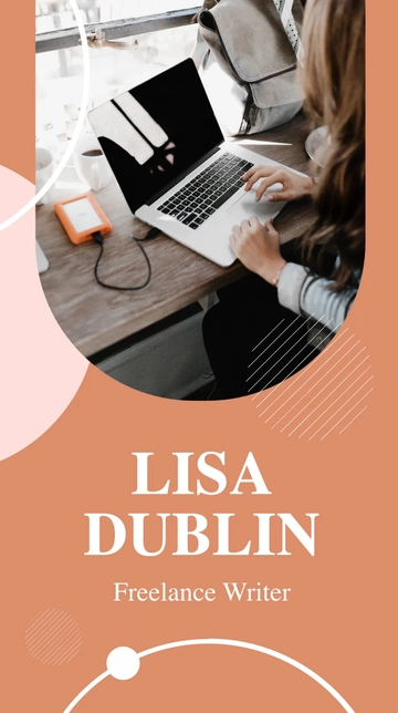 Free Freelance Writer Whatsapp Post Template to Edit Online