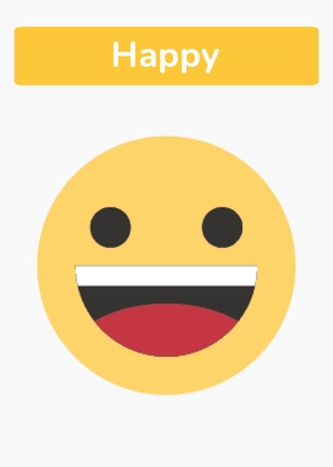Emoticons Flashcard