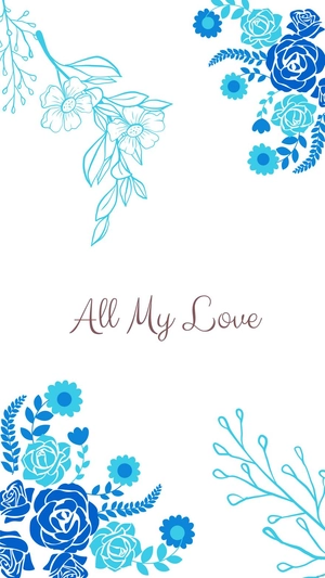 Blue Wedding Mobile Wallpaper