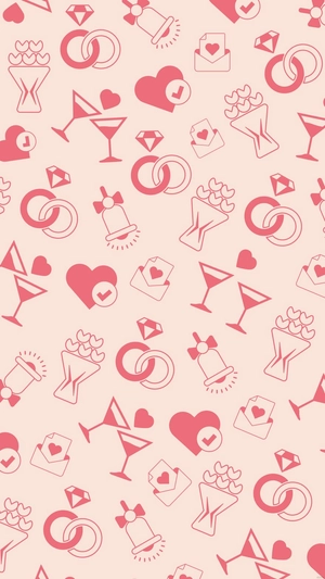 Wedding Icon Mobile Background