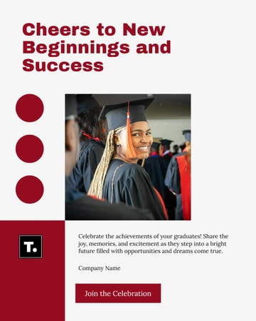 Free Graduation Celebration Instagram Post Template to Edit Online