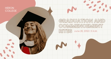 Free Graduation Announcement Facebook Post Template to Edit Online
