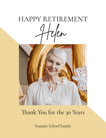 Retirement Photo Book Template