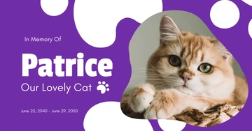 Free Pet Memorial Facebook Post Template to Edit Online