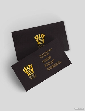 Clean Black Minimal Business Card Template