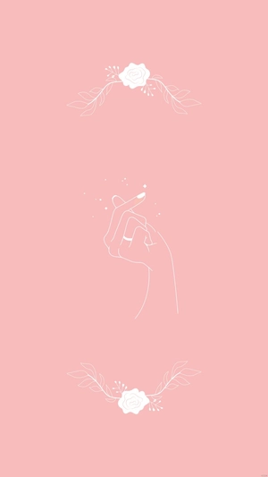 Wedding Heart Mobile Background