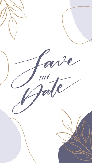 Wedding Font Mobile Background