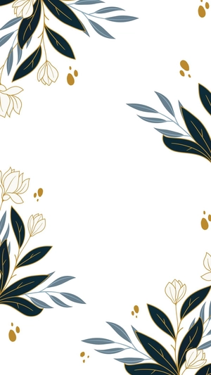 Wedding Leaves Mobile Background