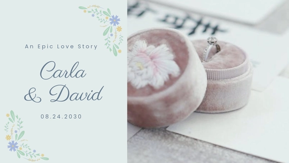Free Wedding Intro Video Template to Edit Online