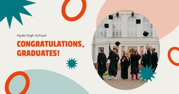 Free Graduation Congratulations Facebook Post Template to Edit Online