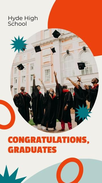 Free Graduation Congratulations Instagram Story Template to Edit Online