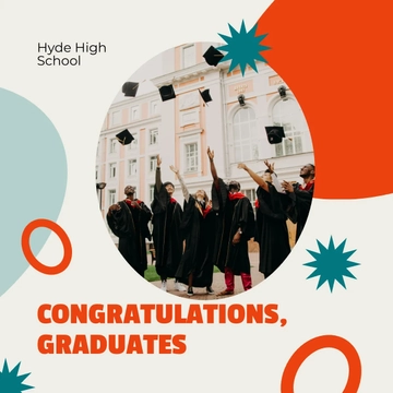 Free Graduation Congratulations LinkedIn Post Template to Edit Online