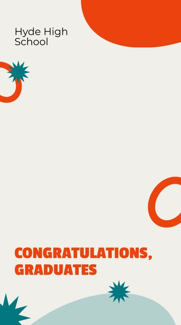 Free Graduation Congratulations Snapchat Geofilter Template to Edit Online