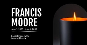 Free Condolence Facebook Post Template to Edit Online