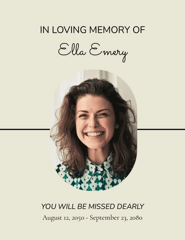Memorial Photo Book Template