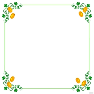 St. Patrick's Day Border Vector