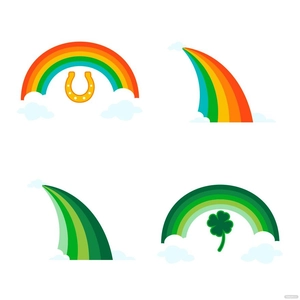 Rainbow St. Patrick's Day Vector