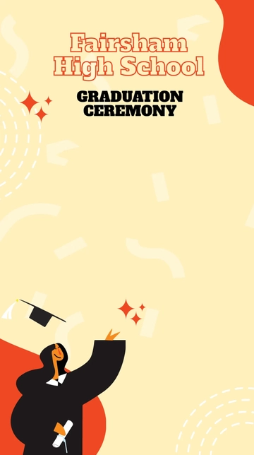 Free Graduation Ceremony Snapchat Geofilter Template to Edit Online