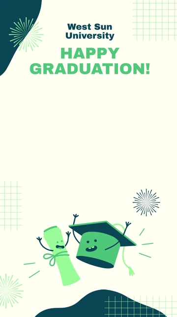 Free Happy Graduation Snapchat Geofilter Template to Edit Online