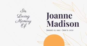 Free In Loving Memory Facebook Post Template to Edit Online