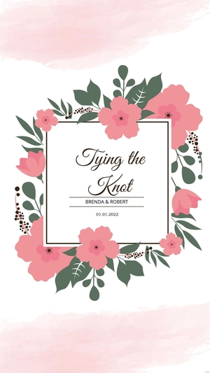 Wedding Invitation Mobile Wallpaper